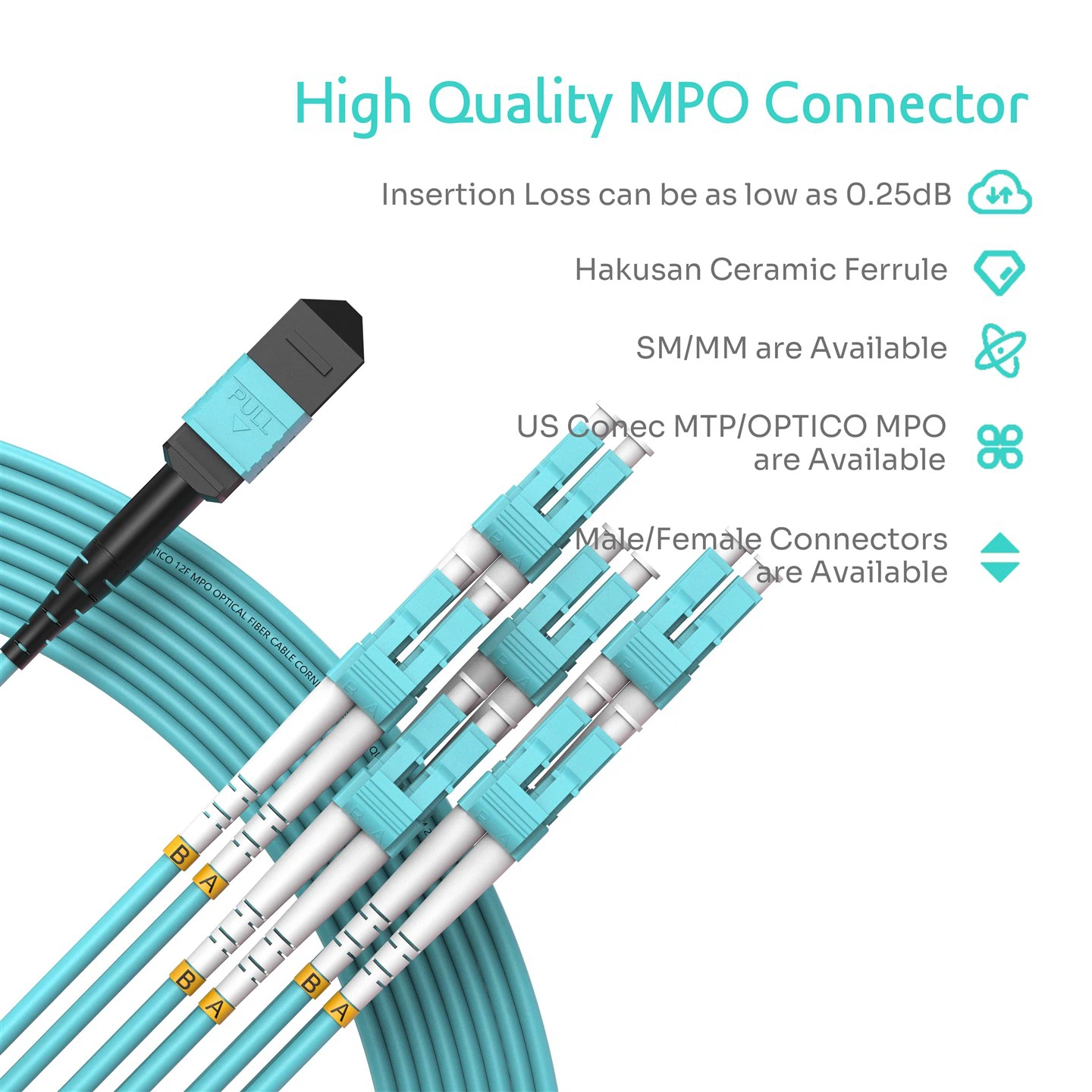 MTP LC 12F Patch Cord